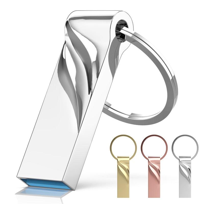 Clé USB Rapide 128 Go Clé USB Métal Étanche Clé USB Mémoire 8 Go Clé USB Métal 16 Go 32 Go Clés USB 64 Go Stick Pen