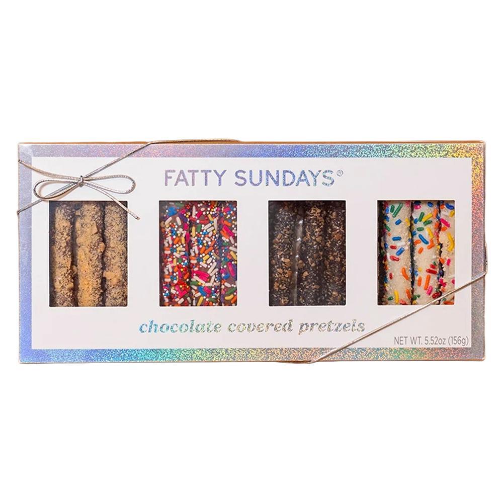 Fatty Sundays - Bretzels enrobés de chocolat « Coffret Cadeau des meilleures ventes » (4 unités)