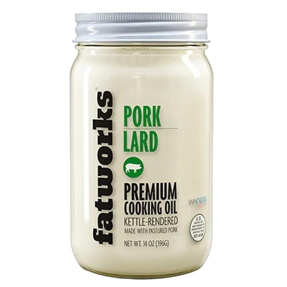 Fatworks - Saindoux de porc de pâturage, huile de cuisson de qualité supérieure (400g)