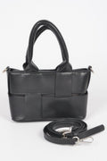 Petit sac fourre-tout tressé en similicuir
