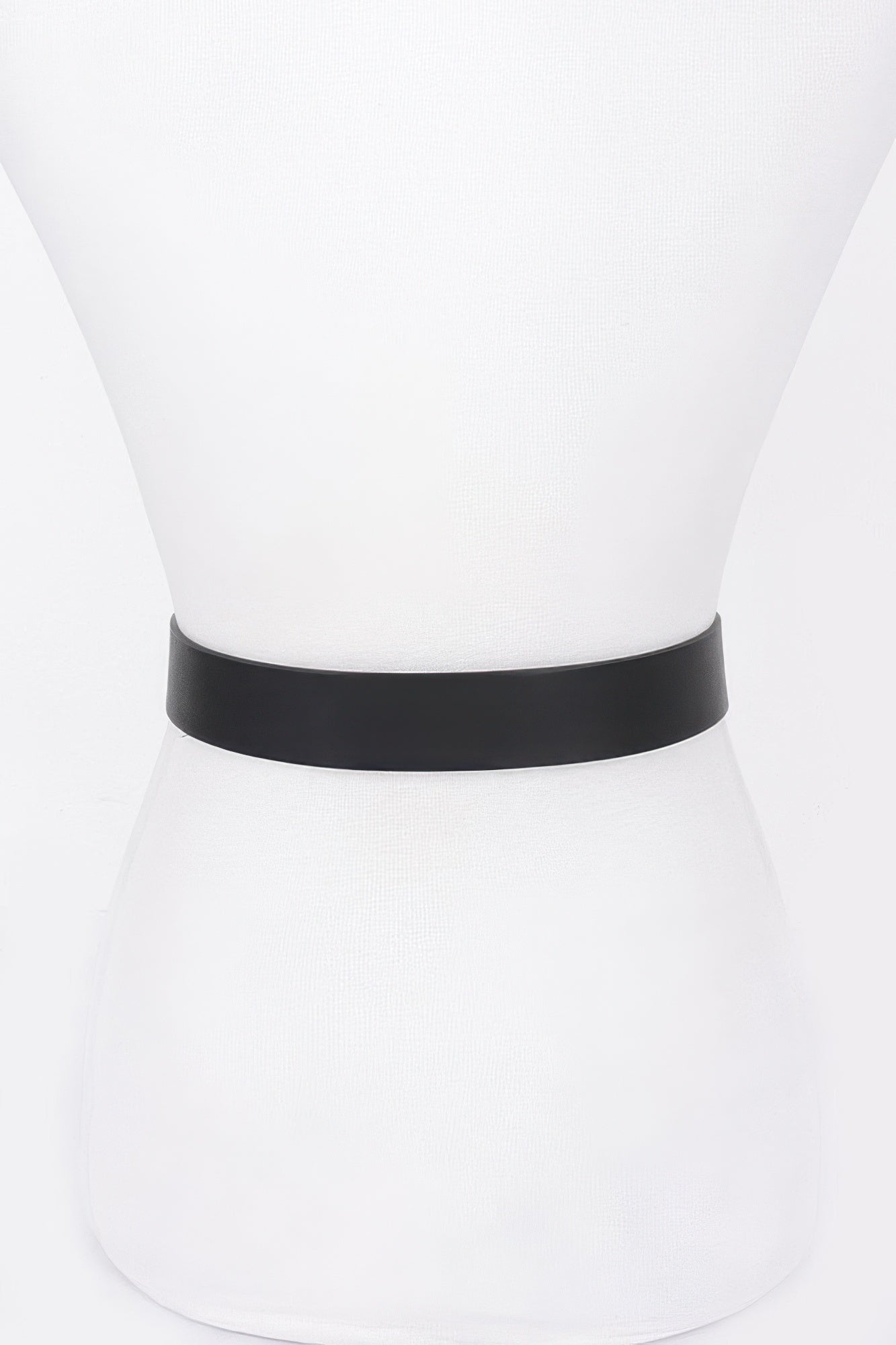Ceinture grande taille en similicuir et boucle métallique