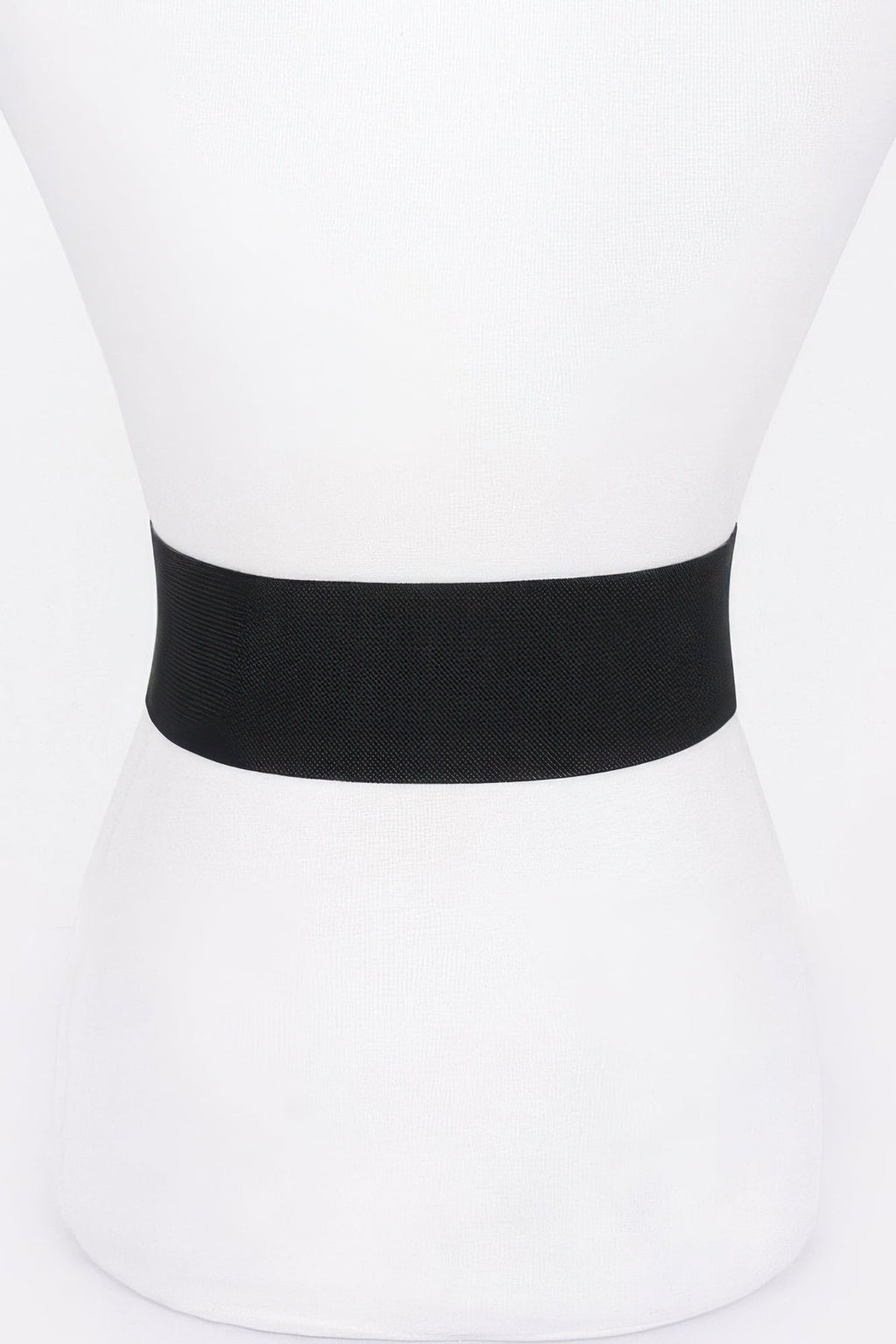 Ceinture extensible en similicuir à boucle en métal