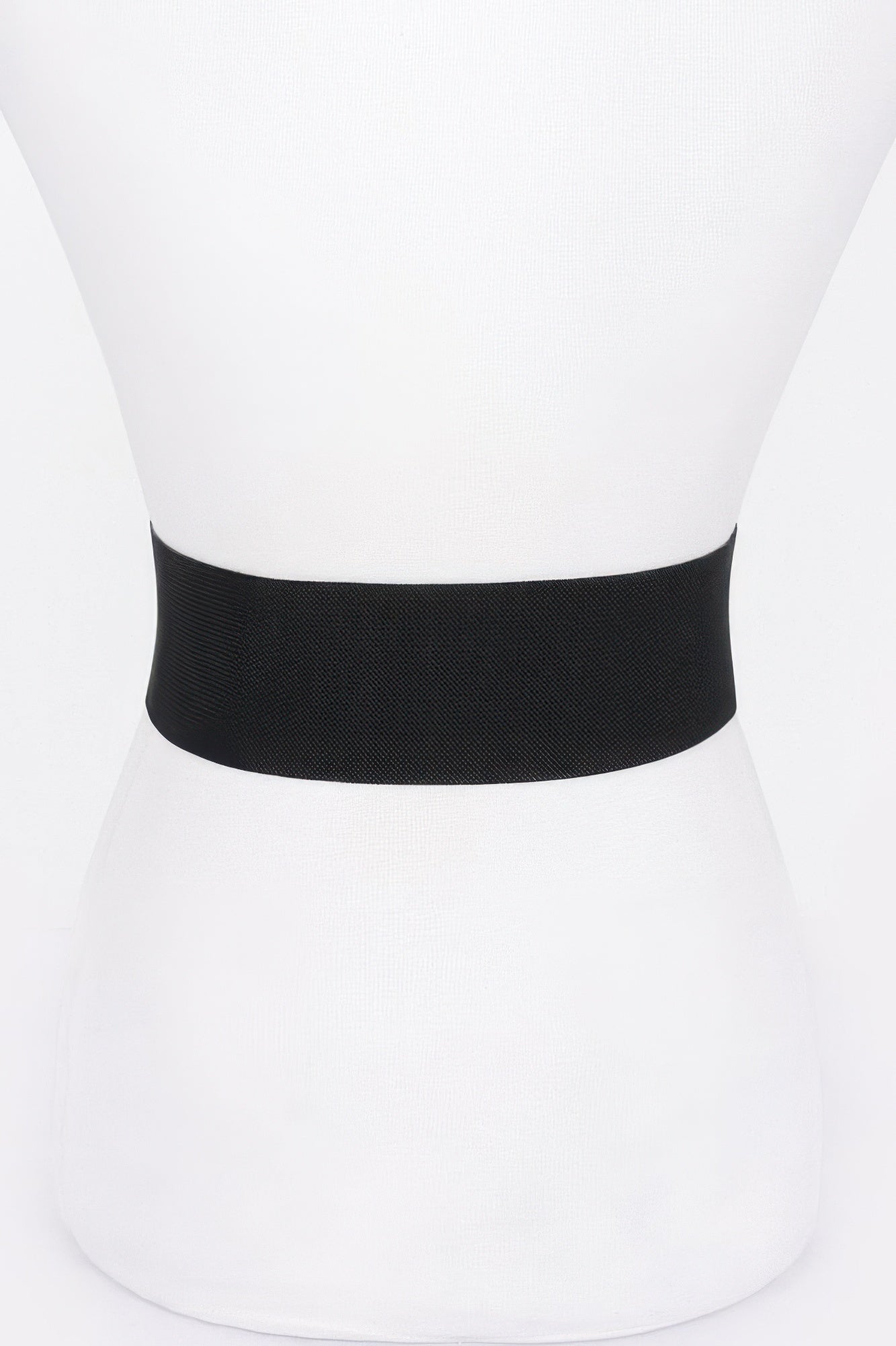 Ceinture extensible en similicuir à boucle en métal