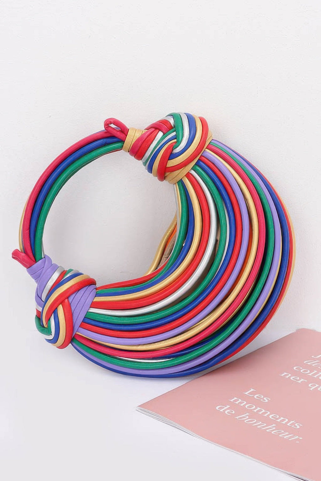 Sac hobo en similicuir avec corde