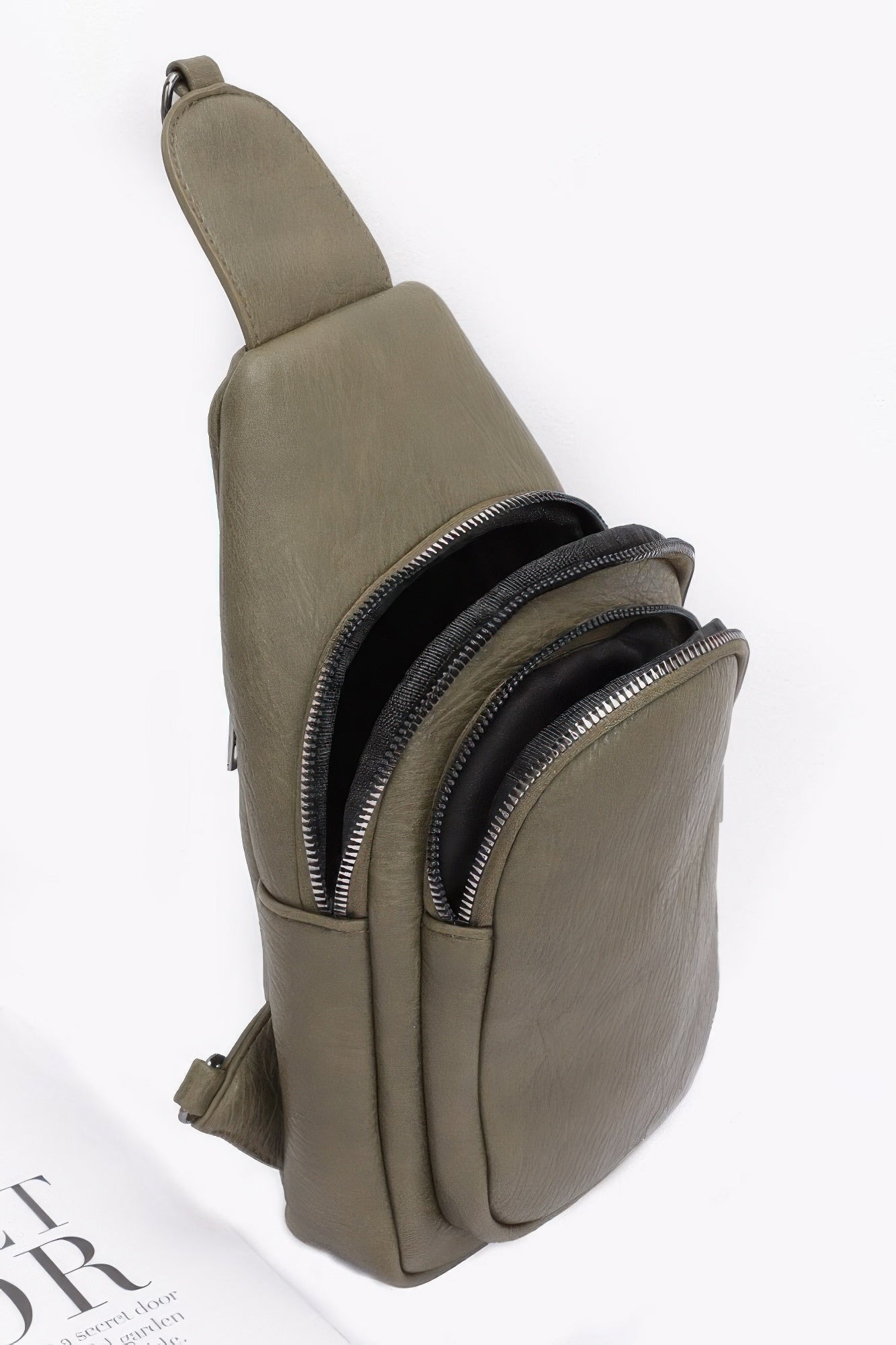 Sac bandoulière en similicuir avec sangle multicolore