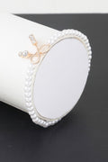 Bracelet de perles fantaisie avec nœud et strass