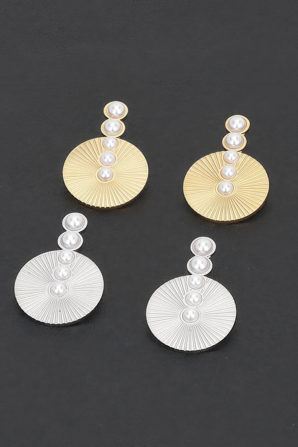 Boucles d'oreilles vintage fausses perles