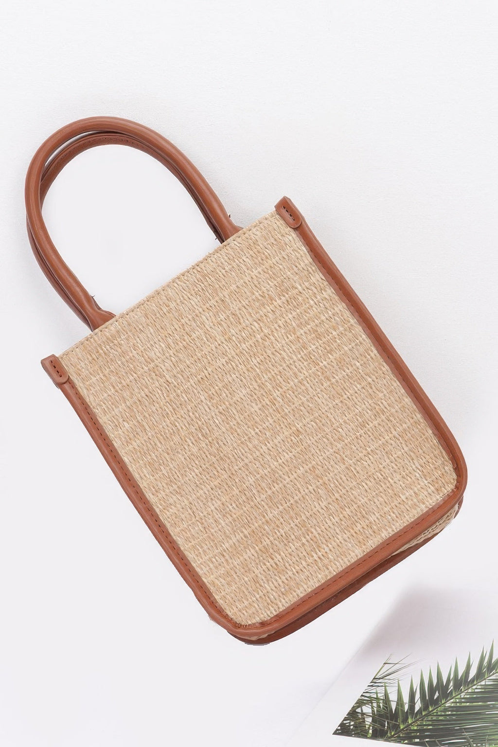 Sac cabas en paille synthétique