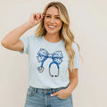 T-shirt d'infirmière stéthoscope avec nœud