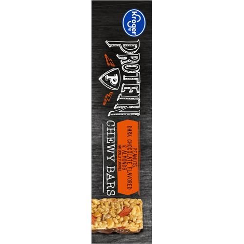 Barres tendres aux arachides et aux amandes enrobées de chocolat noir Kroger 5 unités
