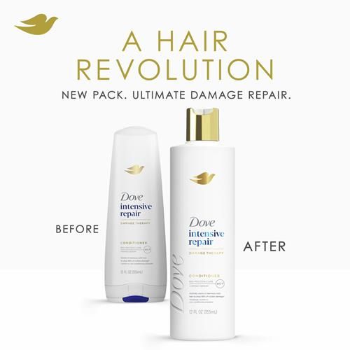 Après-shampooing Dove Intensive Repair Cheveux Abîmés Avec Technologie Bio-Protein Care Et Sérum Amino 355 ml
