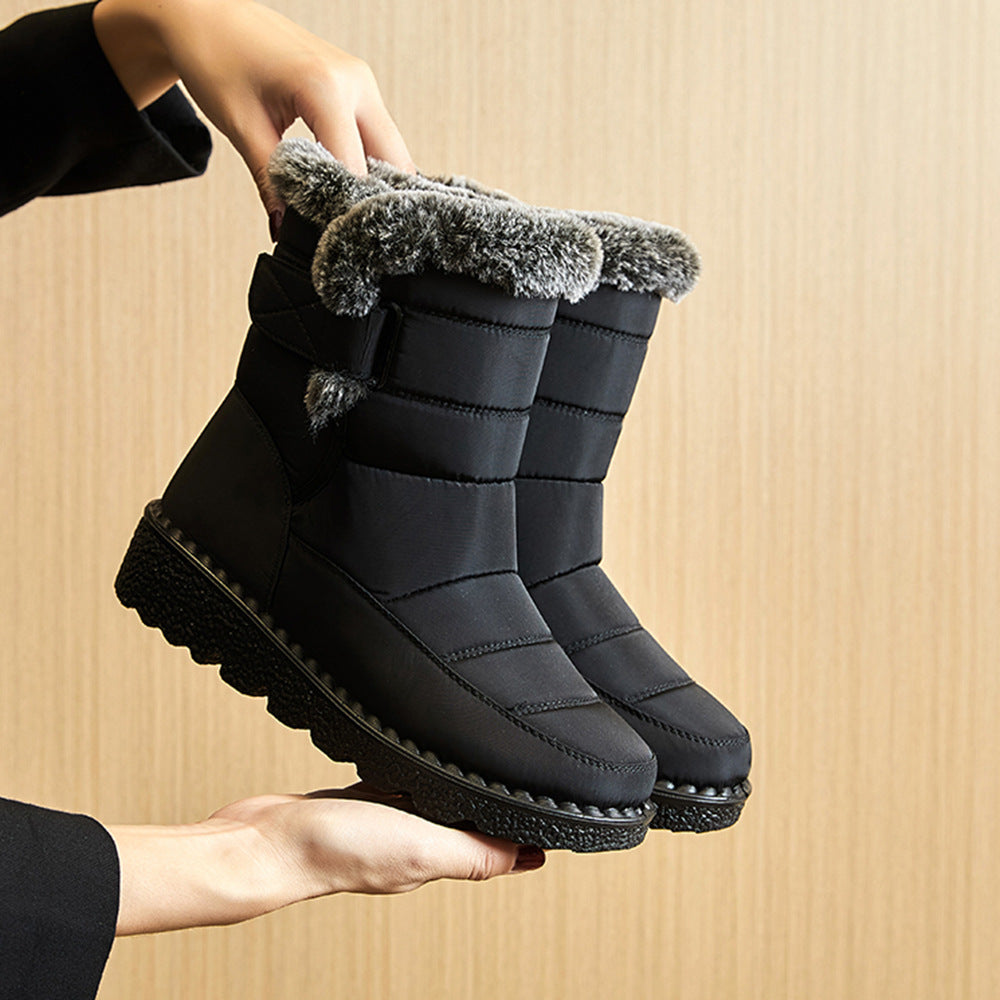 Bottes de neige imperméables et douillettes pour femme
