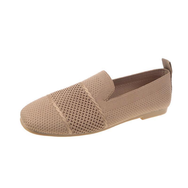 Chaussures plates décontractées en Flyknit respirant pour femmes
