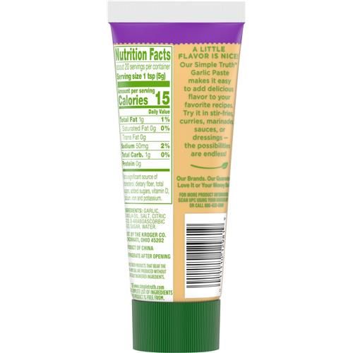 Pâte d'ail Simple Truth 3,5 oz