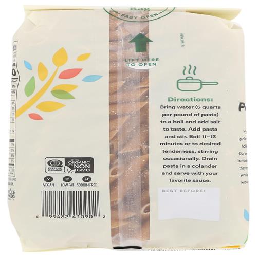 Penne Rigate de Blé Entier Biologique, 16 oz, Whole Foods Market