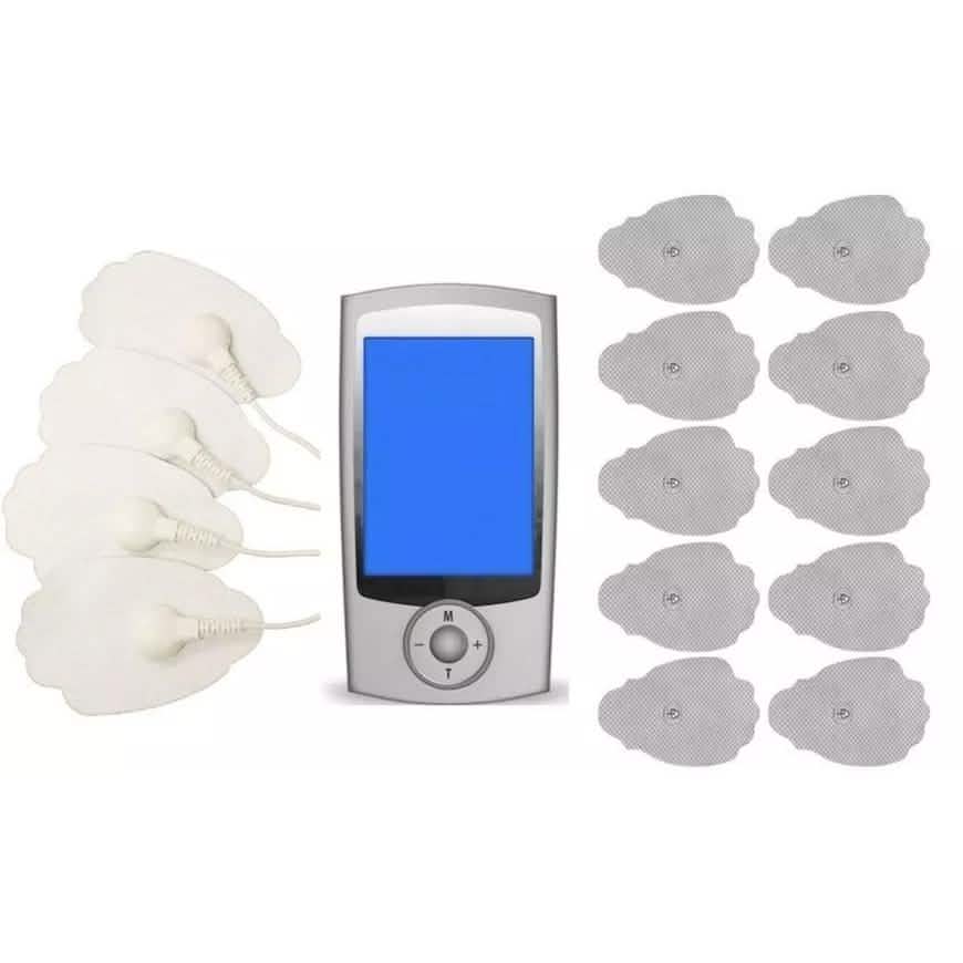 Appareil de massage TENS homologué par la FDA, 16 modes, avec électrodes supplémentaires