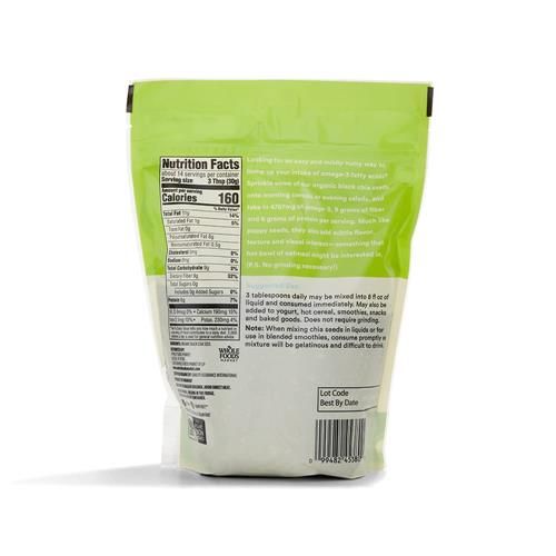 Whole Foods Market, Graines de chia noires biologiques, 15 onces