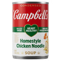 Campbell’s Soupe Poulet et Nouilles de style maison santé pour le cœur condensée, boîte de 298 g