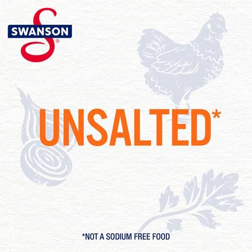 Bouillon de poulet non salé 100 % naturel Swanson, carton de 946 ml