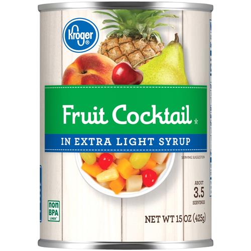 Kroger Salade de fruits en conserve dans du sirop léger 425 g