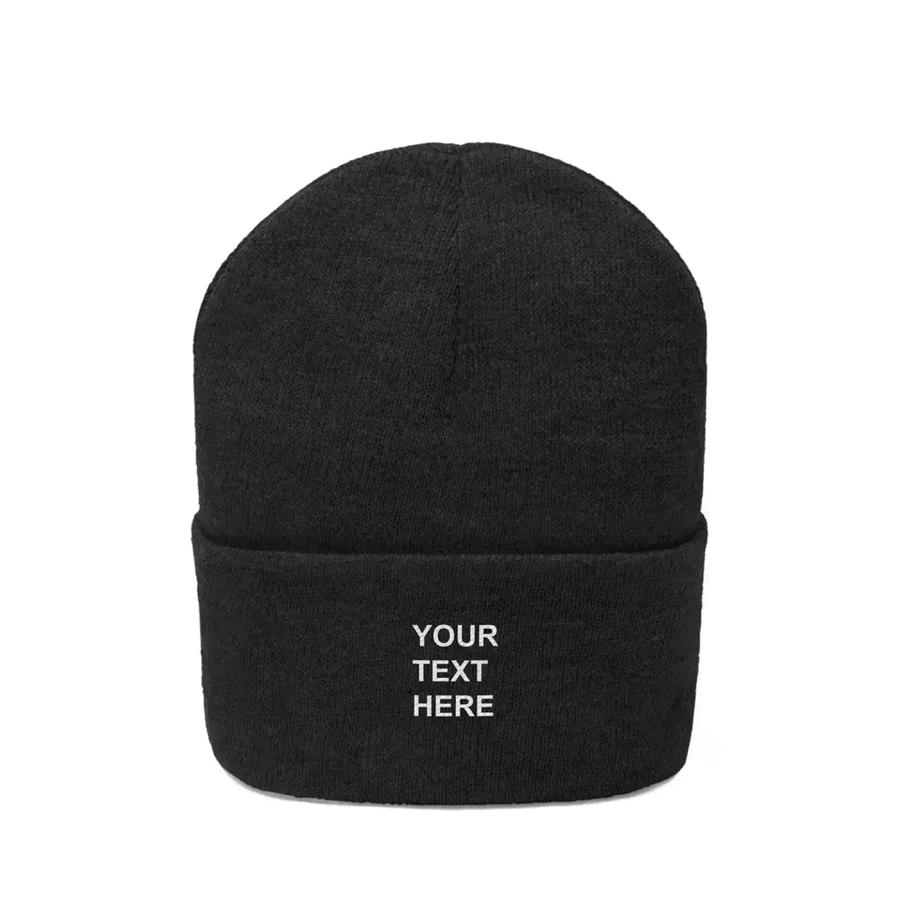 Bonnet en tricot personnalisé avec votre texte | Femstylo