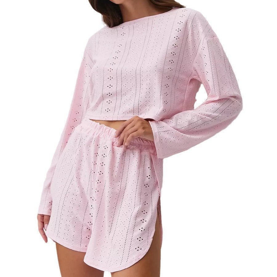 Ensemble deux pièces de short coupe ample et ajustée pour femme