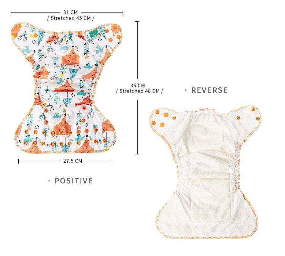 Couche lavable en tissu pour bébé, réutilisable, pour bébés mouilleurs, hybride, imperméable, en bambou, pour filles et garçons