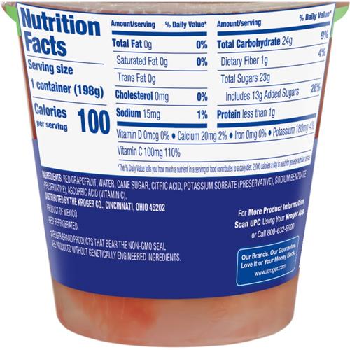 Kroger Coupes de Pamplemousse 200 g