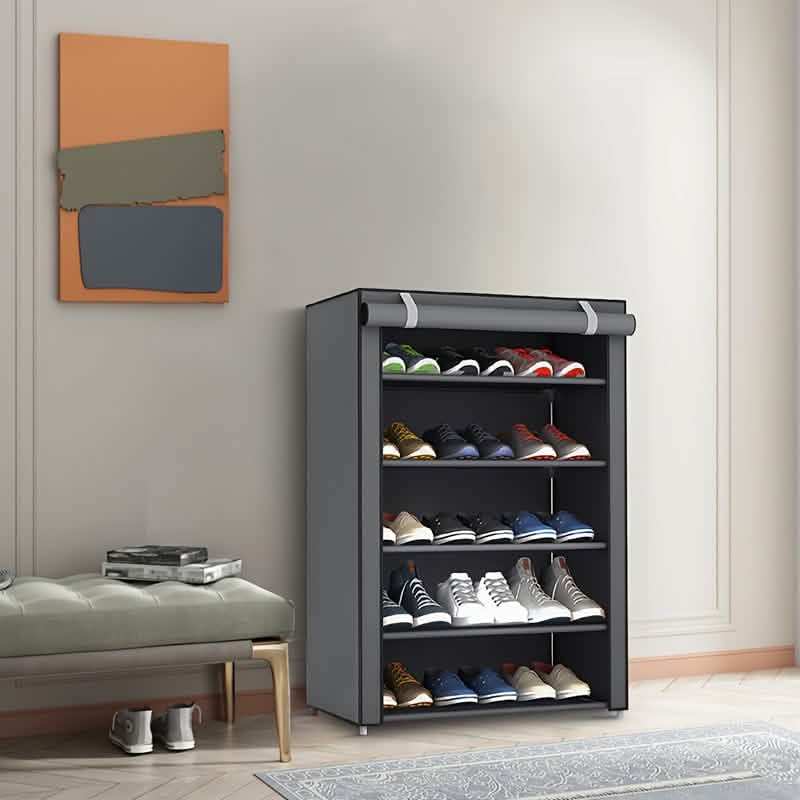 Étagère de rangement à chaussures à 10 niveaux et 9 grilles, organisateur de placard