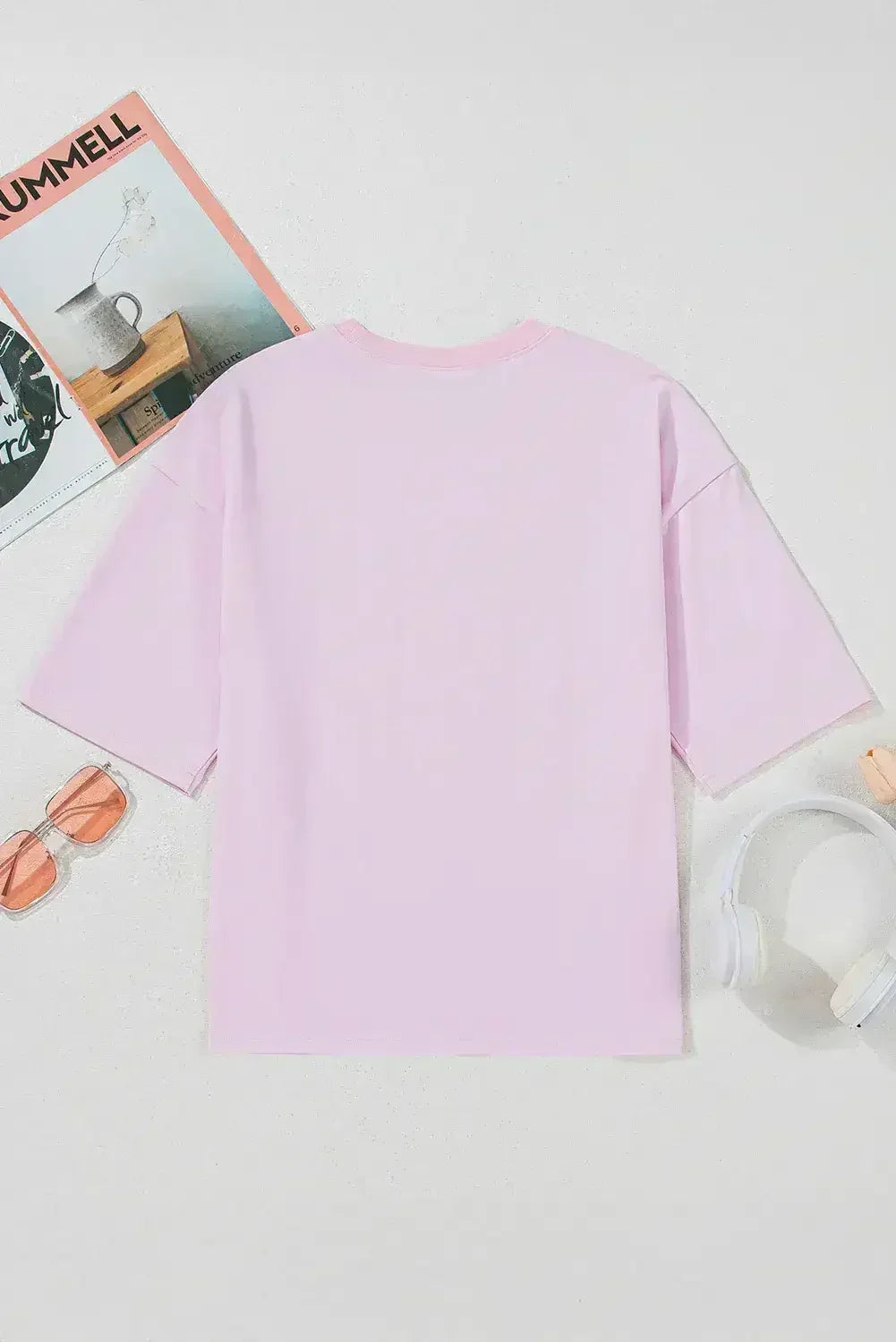 T-shirt col rond graphique White Flag Bow