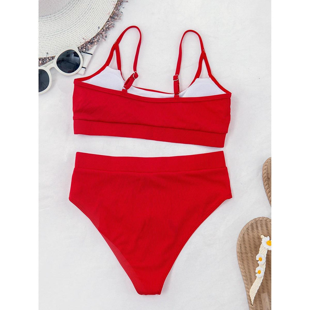 Maillot de bain push-up femme Maillot de bain moderne pour femme Bikinis Ensemble bikini taille haute Bikini uni Maillot de bain 2 pièces Maillot de bain femme Maillot de bain Ensemble bikini taille haute Tenue de sport Maillot de bain Bikini