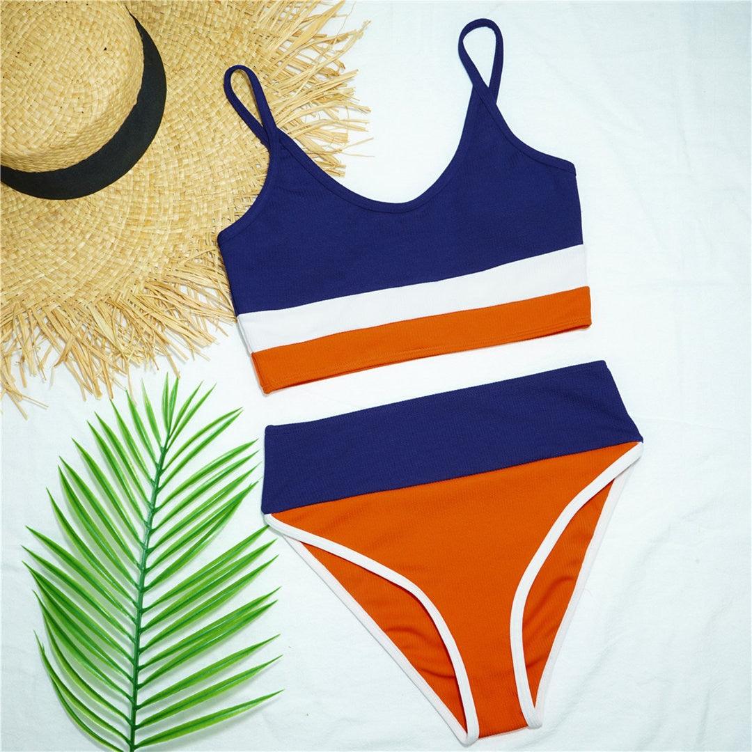 Maillot de bain femme taille haute bikini femme taille haute ensemble deux pièces maillots de bain haut de bikini avec bas maillots de bain pour adolescentes femmes maillot de bain deux pièces ensemble de bikini sport maillot de bain femme