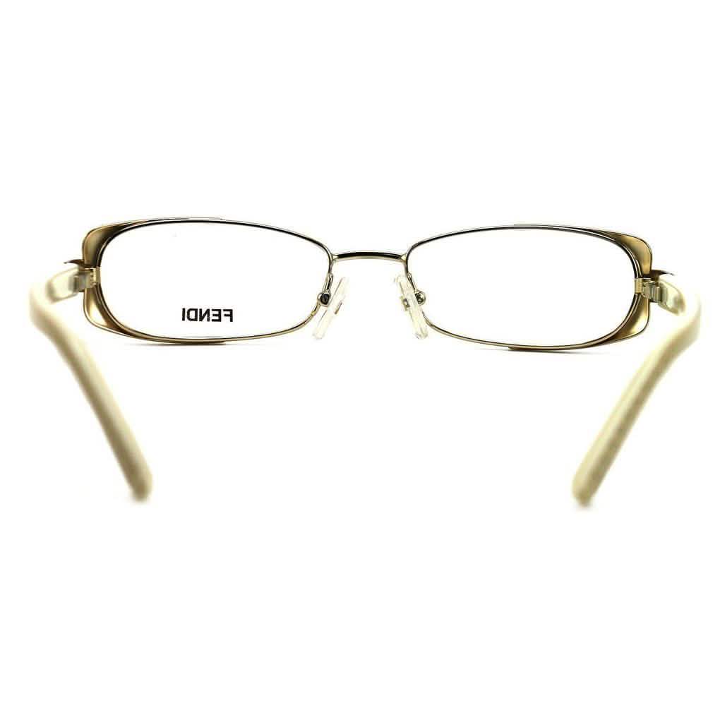 Lunettes de vue Fendi Femme F943 714 Or/Beige 49 16 135 Ovale Cerclée
