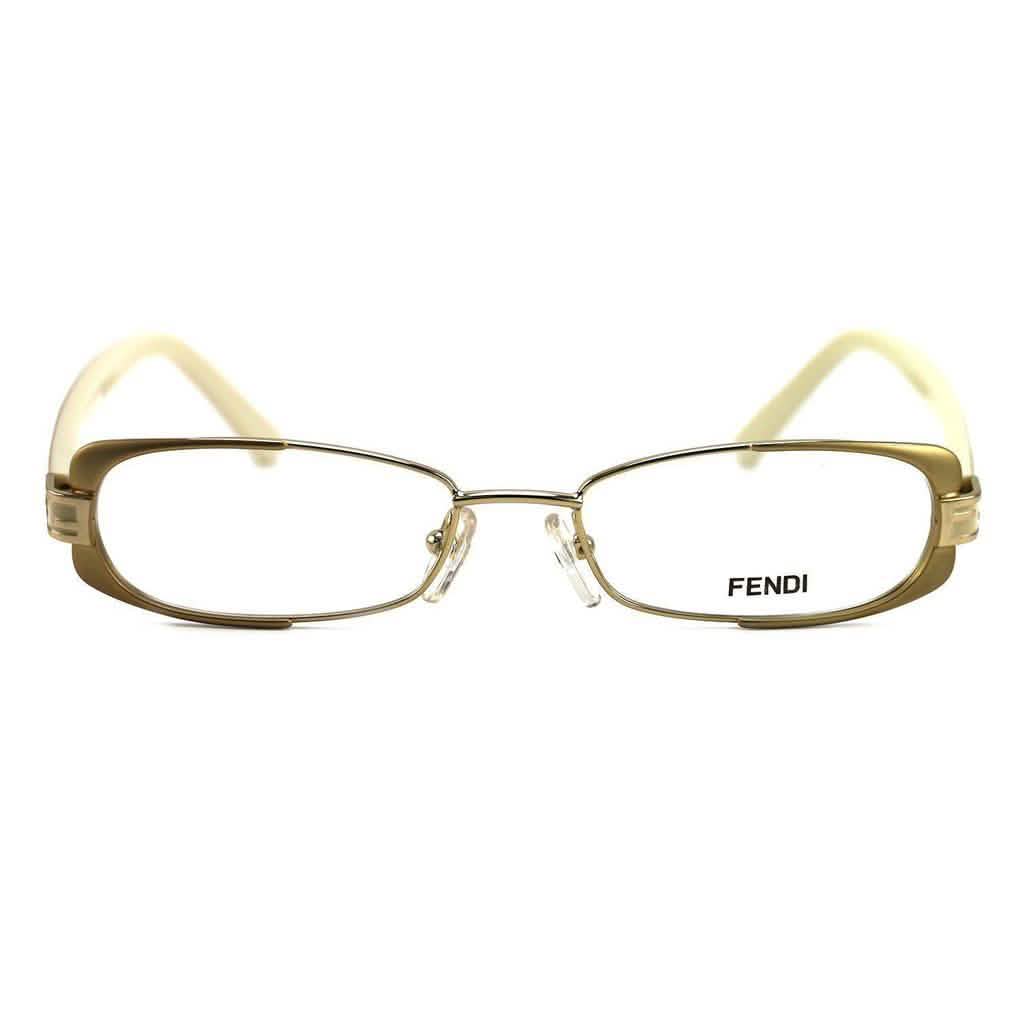 Lunettes de vue Fendi Femme F943 714 Or/Beige 49 16 135 Ovale Cerclée
