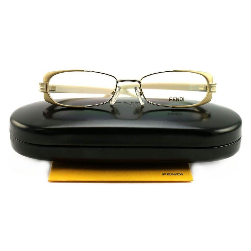 Lunettes de vue Fendi Femme F943 714 Or/Beige 49 16 135 Ovale Cerclée