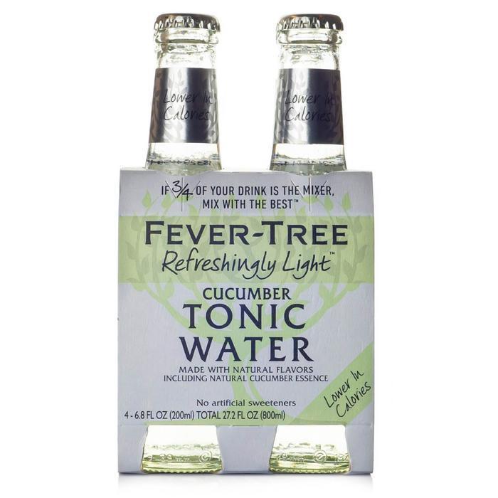 Fever Tree - Boisson tonique au concombre "Légèrement Rafraîchissante" (4x200ML)
