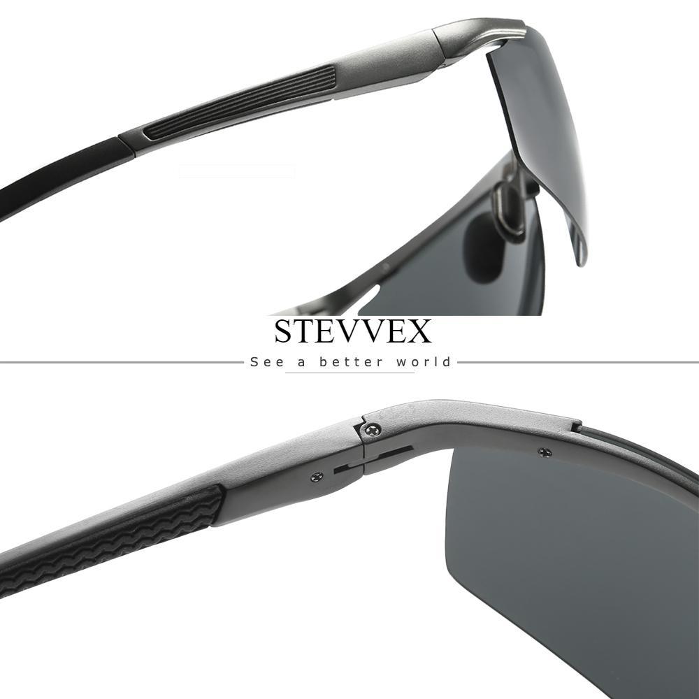 Lunettes de Soleil Polarisées de Luxe Élégantes de Sport pour Hommes Lunettes de Conduite de Nuit pour Hommes avec Protection UV400