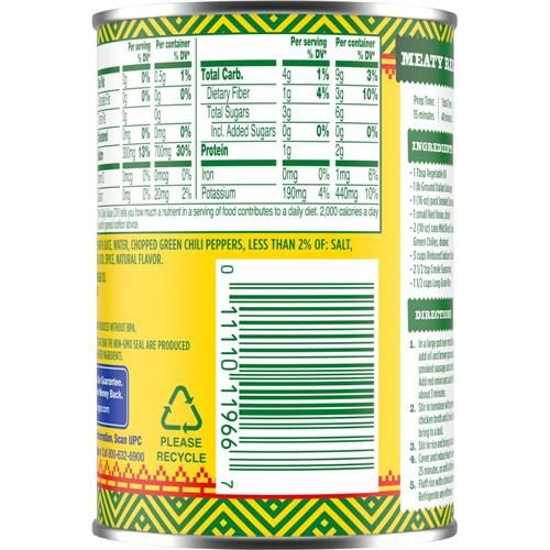 Tomates coupées en dés douces avec piments verts Kroger 283 g