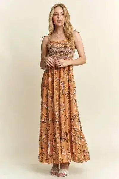 Robe courte à col carré avec liens aux épaules – Froncée & Fleurie | Femstylo