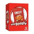 Crackers au fromage Cheez-It, crackers cuits au four, snacks pour le bureau et les enfants, extra grillés, boîte de 340g (12 paquets)