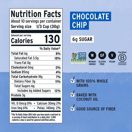 Purely Elizabeth Granola Cookie Pépites de chocolat 312 g