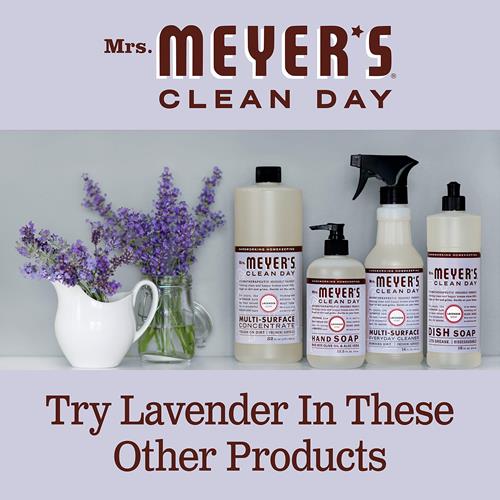 Recharge de savon liquide pour les mains Mrs. Meyers Clean Day, formule sans cruauté animale et biodégradable, parfum lavande, 975 ml (paquet de 1)