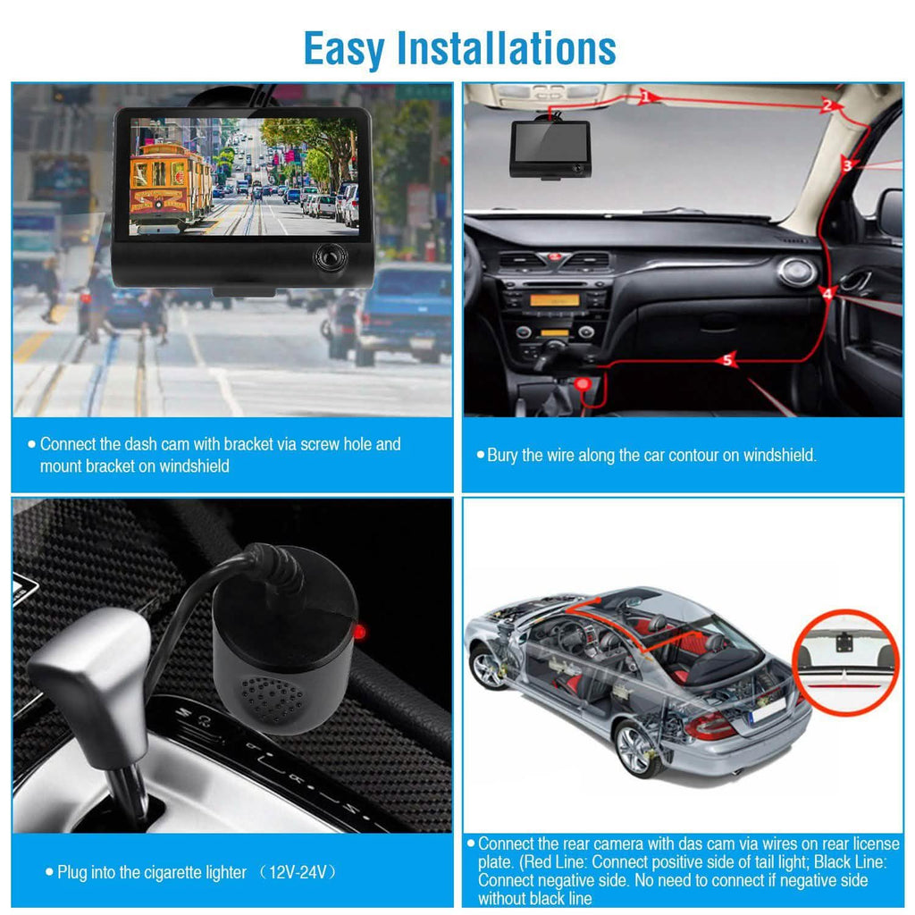 Caméra embarquée de voiture FHD 1080P