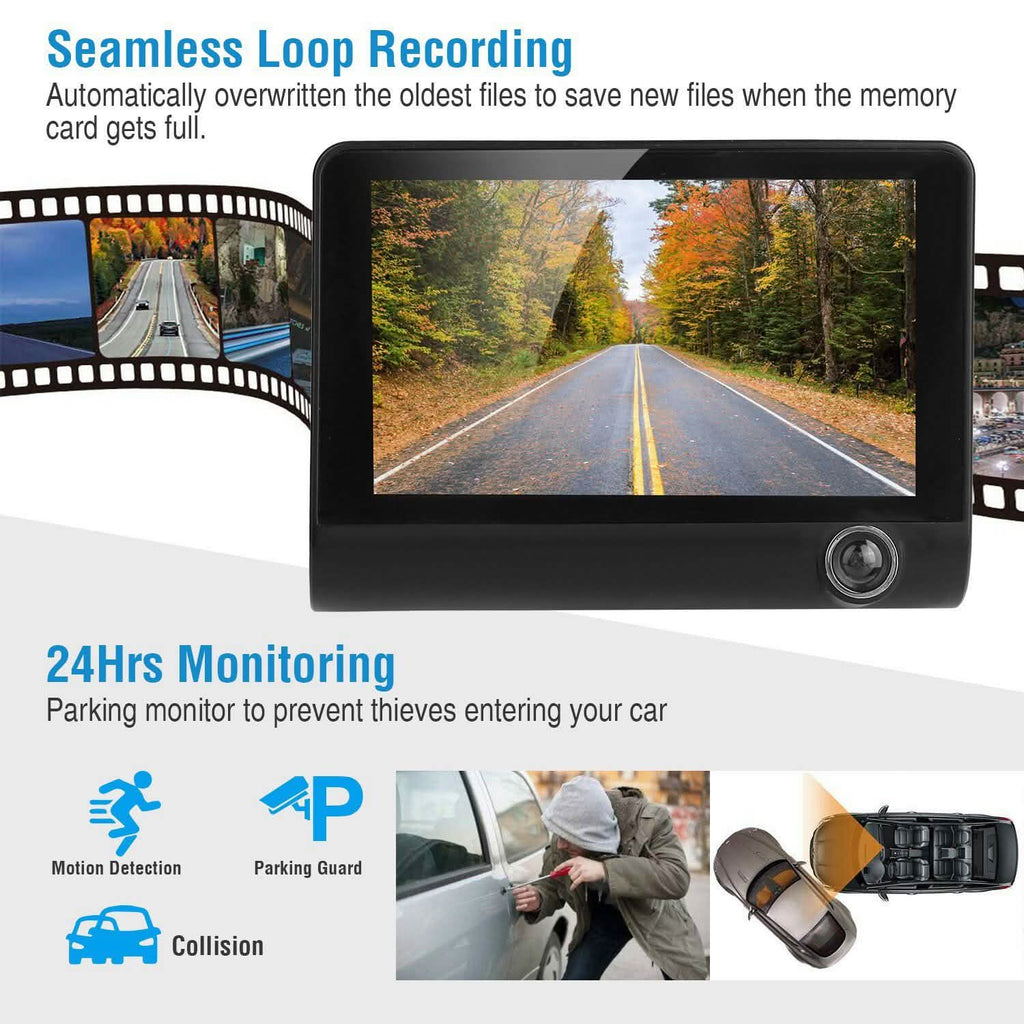 Caméra embarquée de voiture FHD 1080P
