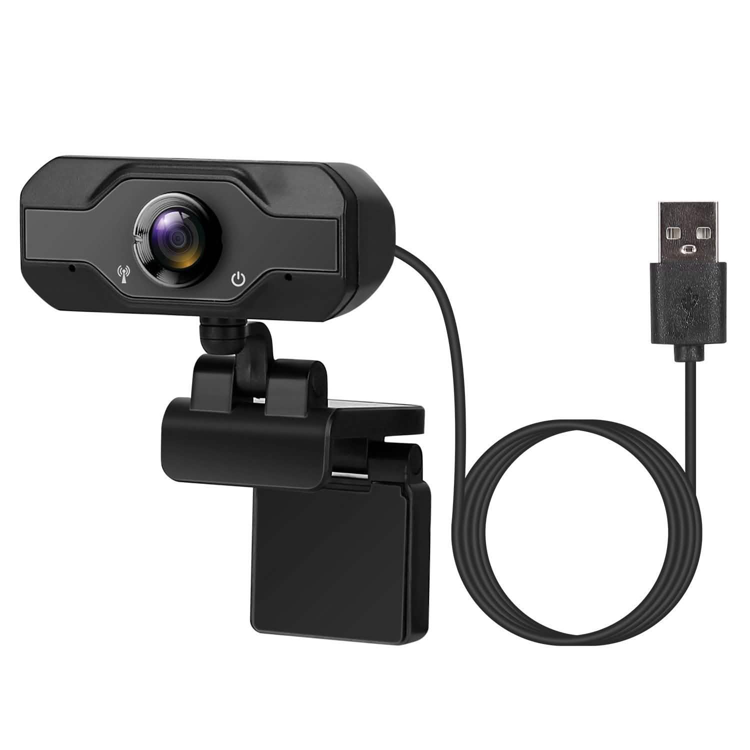 Webcam USB FHD 1080P avec clip rotatif à 360°