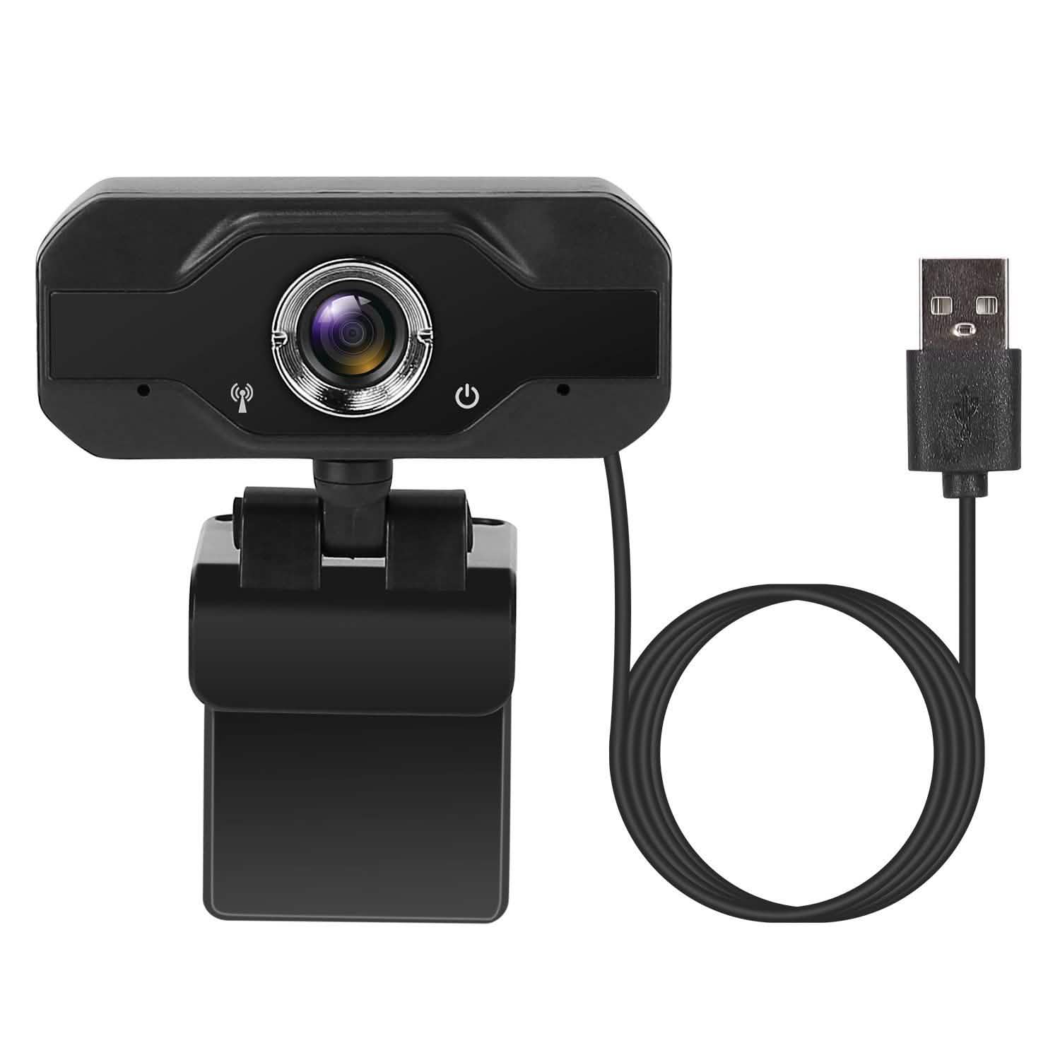 Webcam USB FHD 1080P avec clip rotatif à 360°