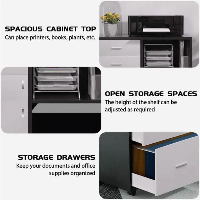 Meuble de rangement pour bureau à domicile