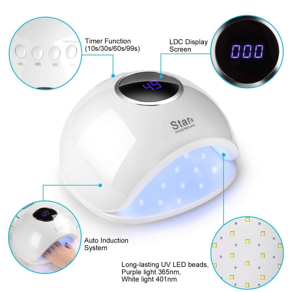 Lampe à ongles en gel UV LED FINATE 72W