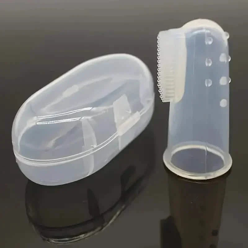 Brosse à dents de doigt pour chiens et chats