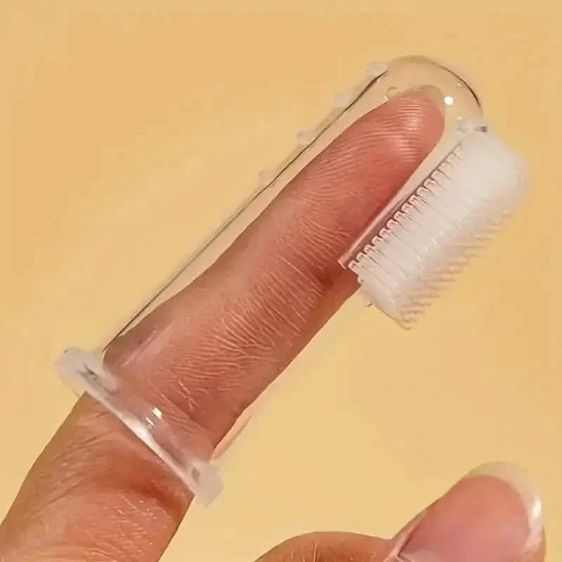 Brosse à dents de doigt pour chiens et chats